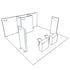 20x20 Booth Backlit Display Kit 01 - PIXLIP USA